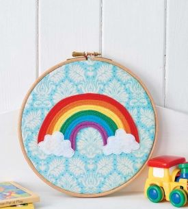 Rainbow Embroidery Hoop Rainbow Embroidery Hoop