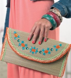 Retro Straw Clutch Bag Retro Straw Clutch Bag