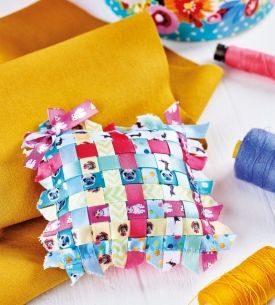 Ribbon Pincushion and Tag Toy Ribbon Pincushion and Tag Toy