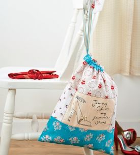 Shoe Bag and Shoe Embroidered Card Shoe Bag and Shoe Embroidered Card