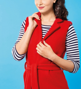 Long-line Sleeveless Jacket Long-line Sleeveless Jacket