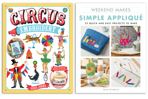 Embroidery and appliqué book bundles