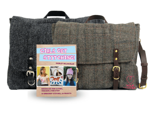 Bespoke tweed satchels