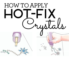 How to Apply hot fix crystals