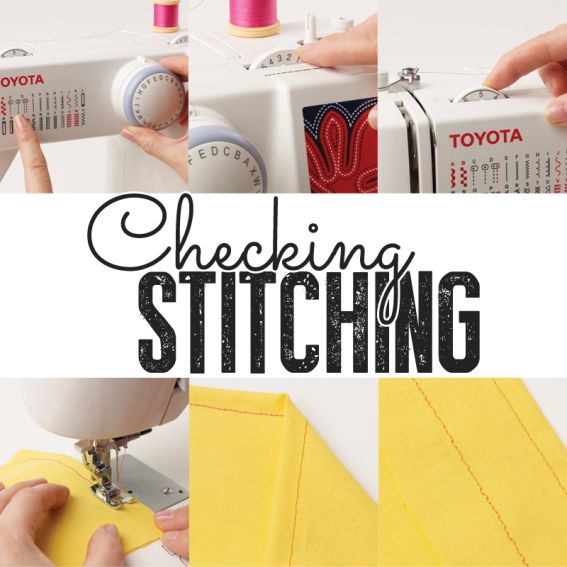 Checking stitching Checking stitching