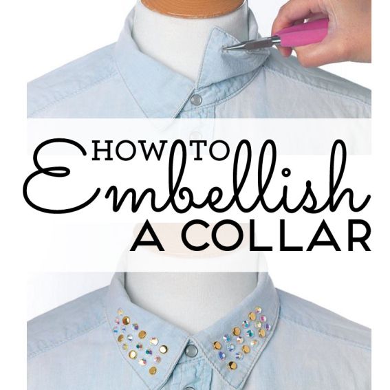 How to embellish a collar How to embellish a collar
