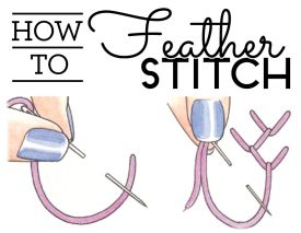 How to feather stitch