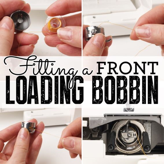 Fitting a front-loading bobbin Fitting a front-loading bobbin