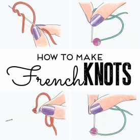 How to make a french knot