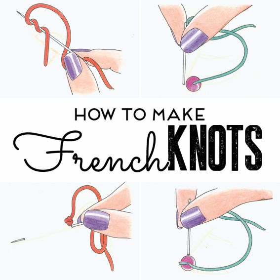 How to make a french knot