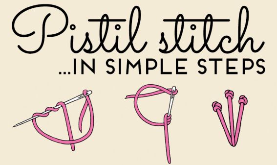 Pistil stitch Pistil stitch