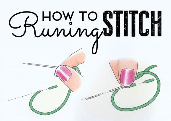 How to do a running stitch How to do a running stitch