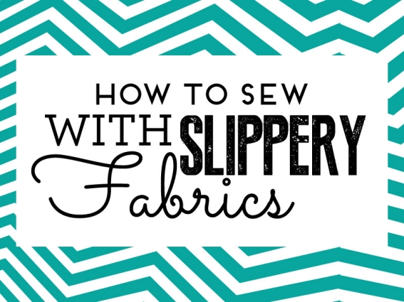 How to sew with slippery fabrics