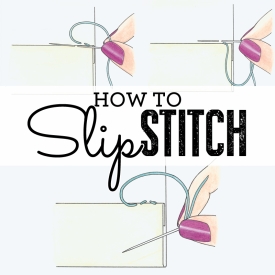 How to sew slip stitch