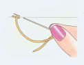 How to sew stem stitch