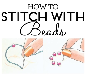 How to stitch with beads