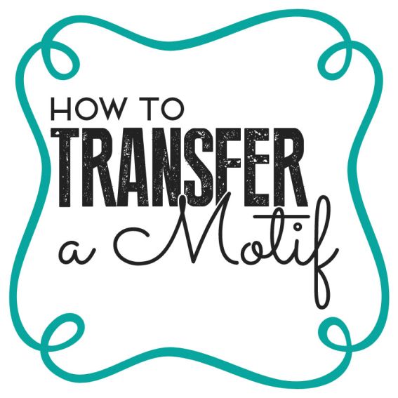 How to transfer a motif How to transfer a motif