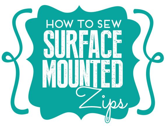 How to sew surface mounted zips How to sew surface mounted zips