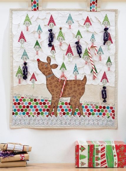 Reindeer Fabric Advent Calendar