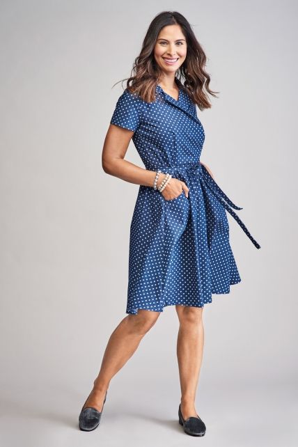 Classic Tie Belt Dress Free sewing patterns Sew Magazine