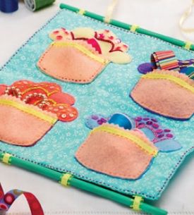 Applique Cupcake Wall Hanging Applique Cupcake Wall Hanging