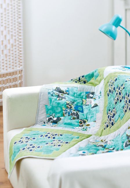 Art Gallery Fabric Pinwheel Quilt