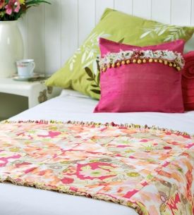 Art Gallery Fabric Quilted Bed Runner