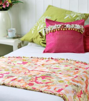 Art Gallery Fabric Quilted Bed Runner