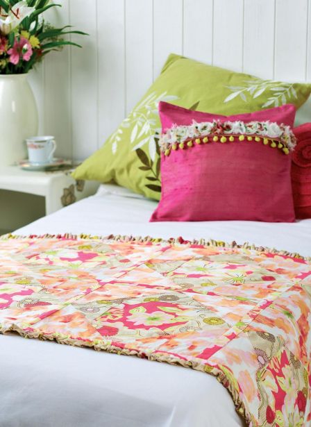 Art Gallery Fabric Quilted Bed Runner