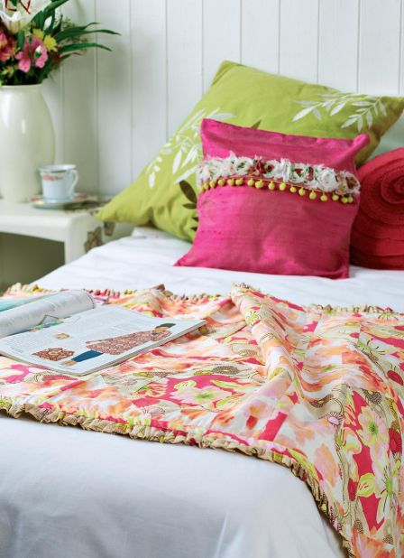 Art Gallery Fabric Quilted Bed Runner