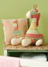 Striped Calico Giraffe and Cushion