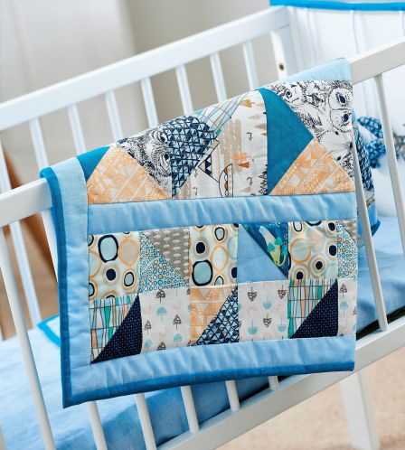 Art Gallery Fabric Indian Summer Baby Quilt