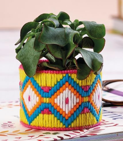 Bargello Planter