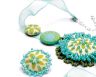 Beaded Fabric Jewellery Set