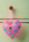 Beaded Heart Hanging Decorations