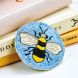 Embroidered Bee Badge Sewing Project