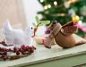 Broderie Anglais White Dove and Embroidered Bird Decorations