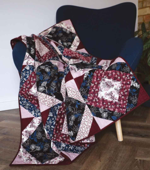 Cosy Burgundy Quilt Tutorial