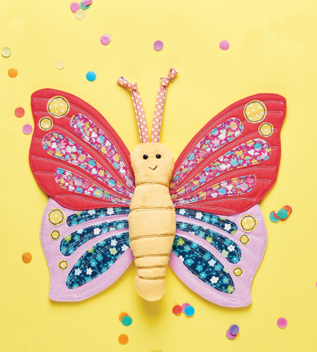 Butterfly Toy and Hair Clip Sewing Pattern