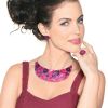 Valentine’s Day Heart Collar Necklace and Earrings