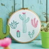Cactus Embroidery Hoop Sewing Tutorial