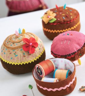 Cake Themed Pincushions