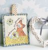 Embroidered Cat Doorstop and Hanging Pocket