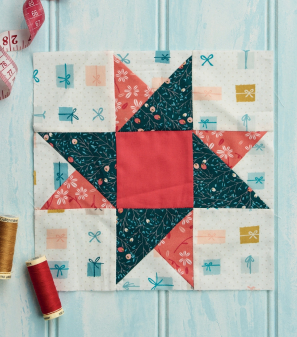 Christmas Quilt: Star Block Pattern