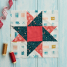 Christmas Quilt: Star Block Pattern