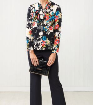 Chiffon Pussy Bow Blouse