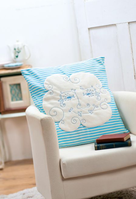 Striped Cloud-shaped Cushions
