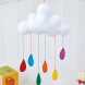 Easy Felt Cloud Mobile Sewing Pattern