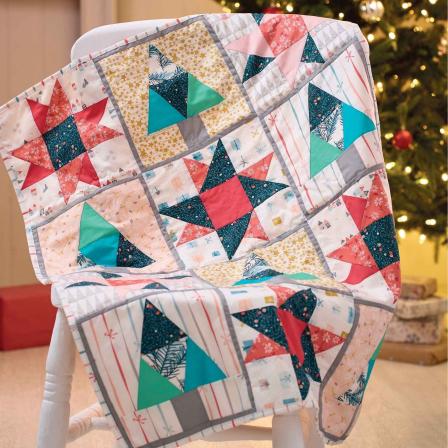Christmas Quilt: Fir Tree Block Pattern