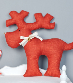 Cotton Reindeer Christmas Toy Sewing Pattern